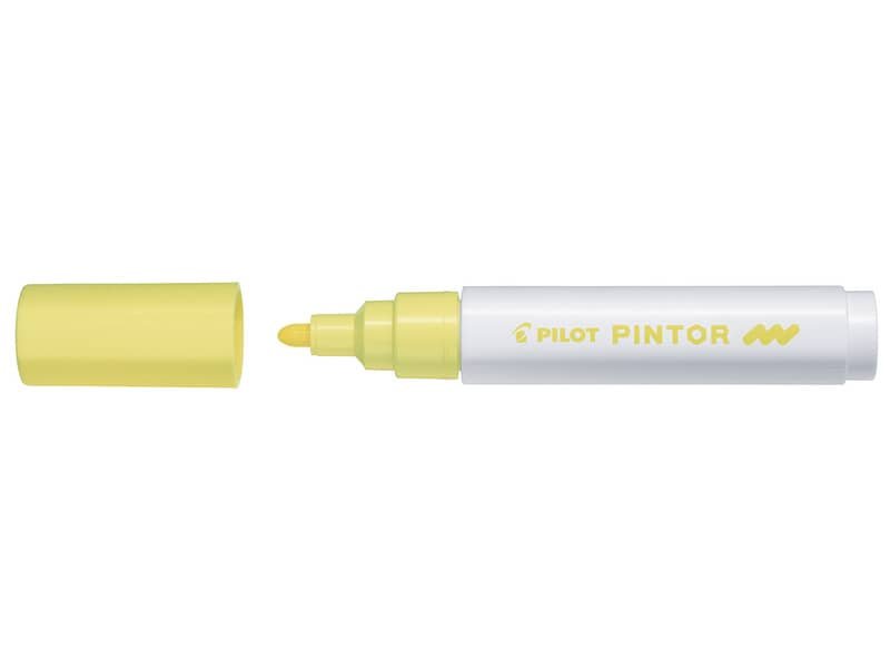 Marcatore multisuperficie Pilot Pintor a base d’acqua punta in fibra 4,5 mm giallo pastello – 002370