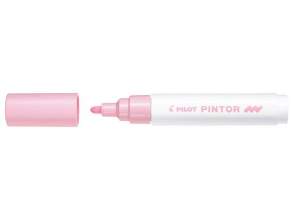 Marcatore multisuperficie Pilot Pintor a base d'acqua punta in fibra 4,5 mm rosa pastello - 002374