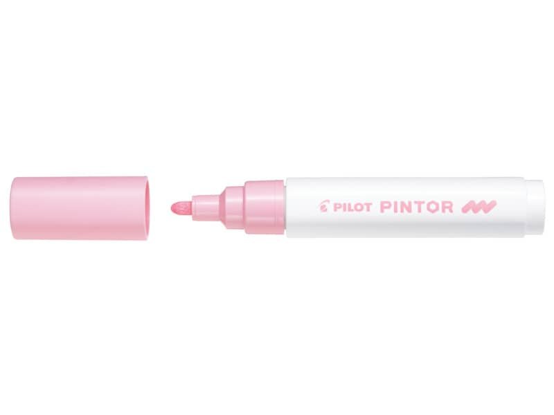 Marcatore multisuperficie Pilot Pintor a base d’acqua punta in fibra 4,5 mm rosa pastello – 002374
