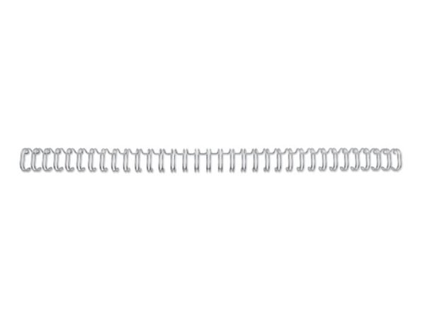 Spirali metalliche a 34 anelli GBC WireBind 9 mm A4 argento - fino a 85 fogli - conf. 100 pezzi - RG810697