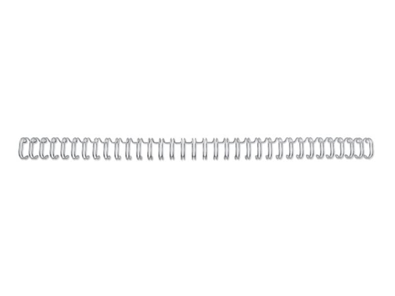 Spirali metalliche a 34 anelli GBC WireBind 9 mm A4 argento – fino a 85 fogli – conf. 100 pezzi – RG810697