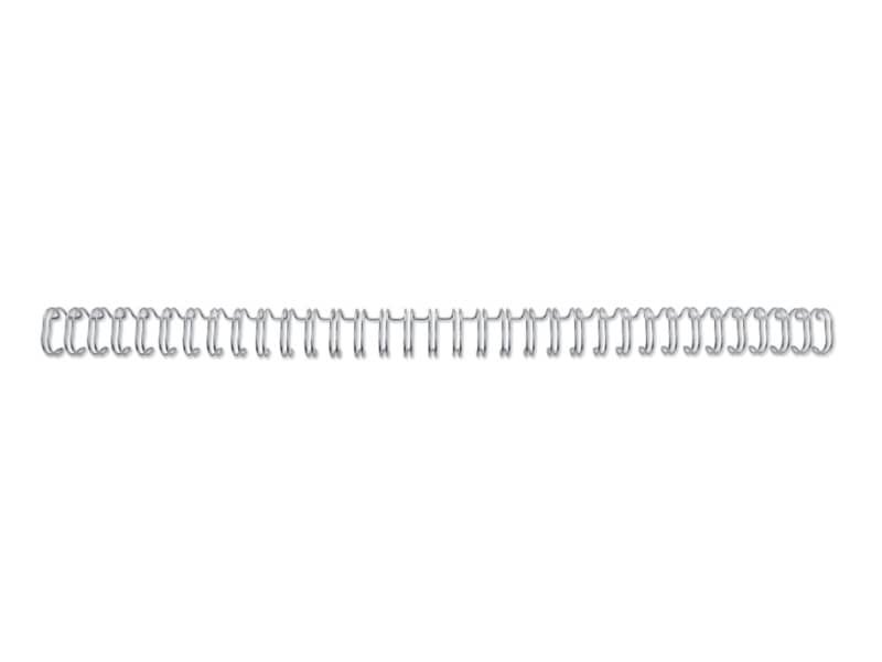 Spirali metalliche a 34 anelli GBC WireBind 11 mm A4 argento – fino a 100 fogli – conf. 100 pezzi – RG810797