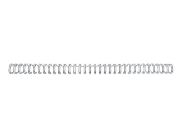 Spitali metalliche a 34 anelli GBC WireBind 8 mm A4 argento - fino a 70 fogli - conf. 100 pezzi - RG810597