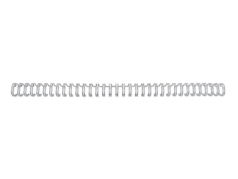Spirali metalliche a 34 anelli GBC WireBind 6 mm A4 argento – fino a 55 fogli – conf. 100 pezzi – RG810497