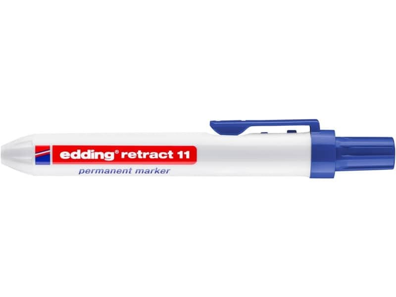 Marcatore permanente edding Retract 11 punta conica 1,5-3 mm blu E-11 003