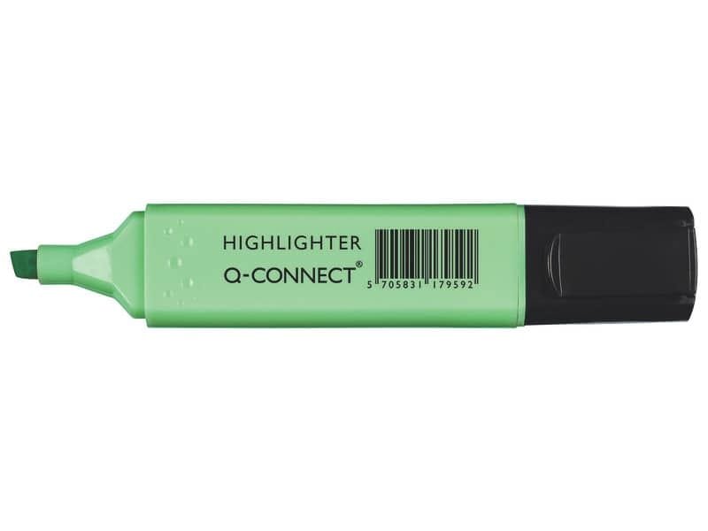 Evidenziatore Pastel Q-Connect 1,5-2 mm verde KF17959
