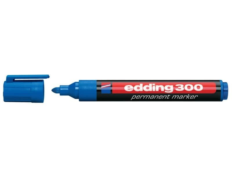 Marcatore permanente edding 300 punta conica 1,5-3 mm blu E-300 003