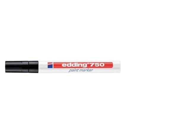 Marcatore a vernice edding 750 punta conica 2-4 mm nero E-750 001