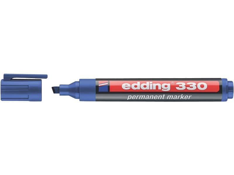 Marcatore permanente edding 330 punta scalpello 1-5 mm blu E-330 003