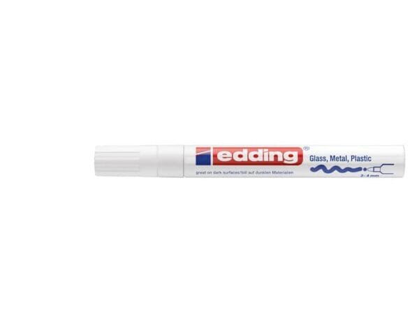 Marcatore a vernice edding 750 punta conica 2-4 mm bianco E-750 049