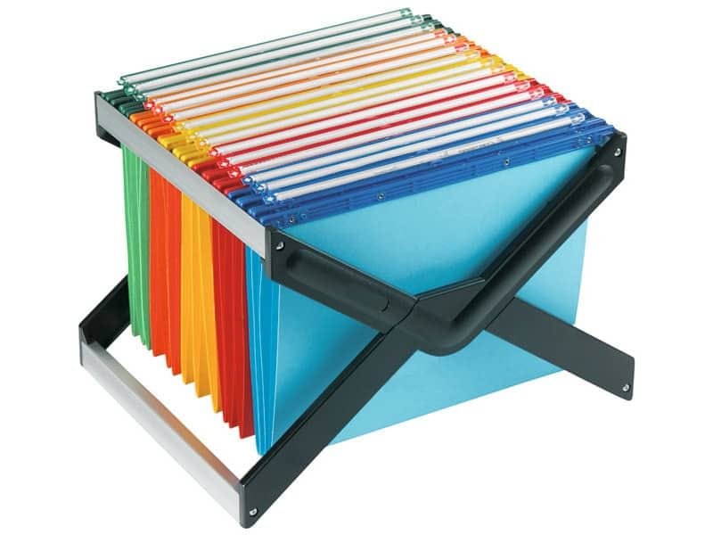 Supporto per cartelle sospese LUXOR 33 cm forma a X assortiti 41x32x27 cm 10 cartelle – LUXOR 1 MX 10 P1