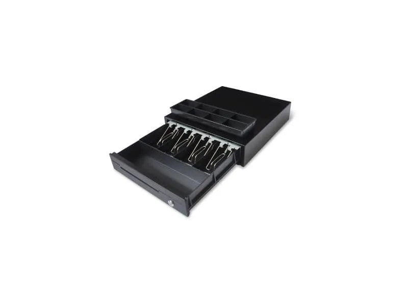 Cassetto portadenaro Holenbecky 33,6×36,8×8 cm in acciaio nero 3438