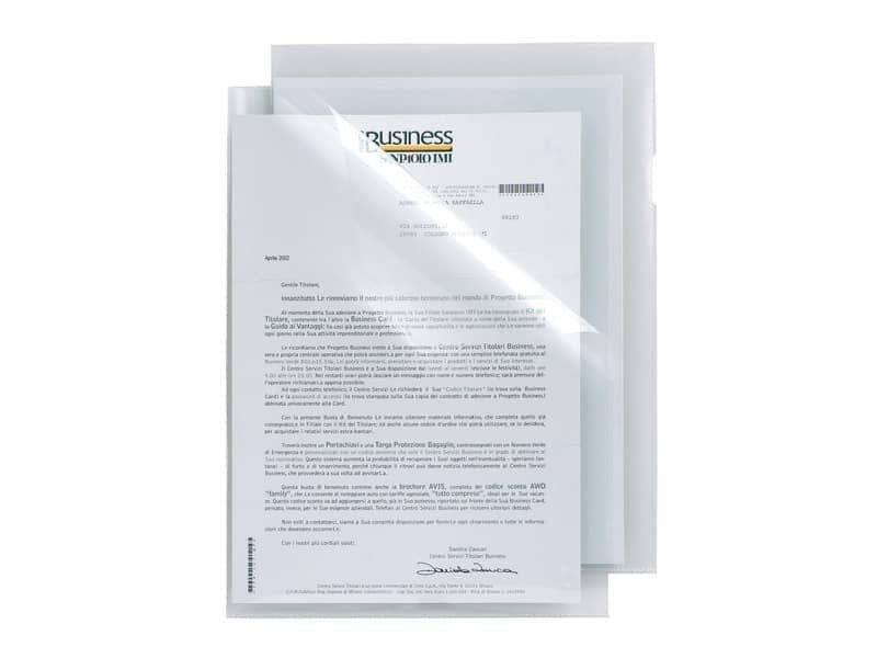 Cartelline a L in PP Sei Rota Poli T 150 A4 trasparente – alto spessore – conf. 50 pezzi – 662319