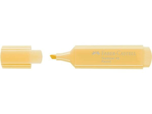 Evidenziatore Faber-Castell Textliner 1550 - conf. 10 pz - colore pastel vaniglia - 154667