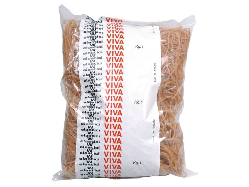 Elastici Viva in busta in gomma naturale ambra 40 mm conf. 1000 gr – EN040