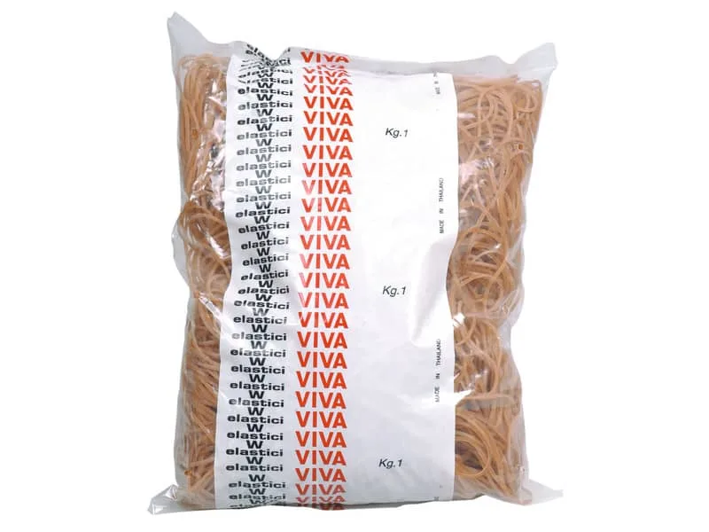 Elastici Viva in busta in gomma naturale ambra 40 mm conf. 1000 gr – EN040