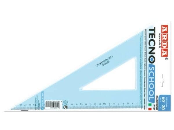 Squadra ARDA Linea Tecnoschool polistirolo termoresistente azzurro trasparente 60ø cm 30 - 40230SS