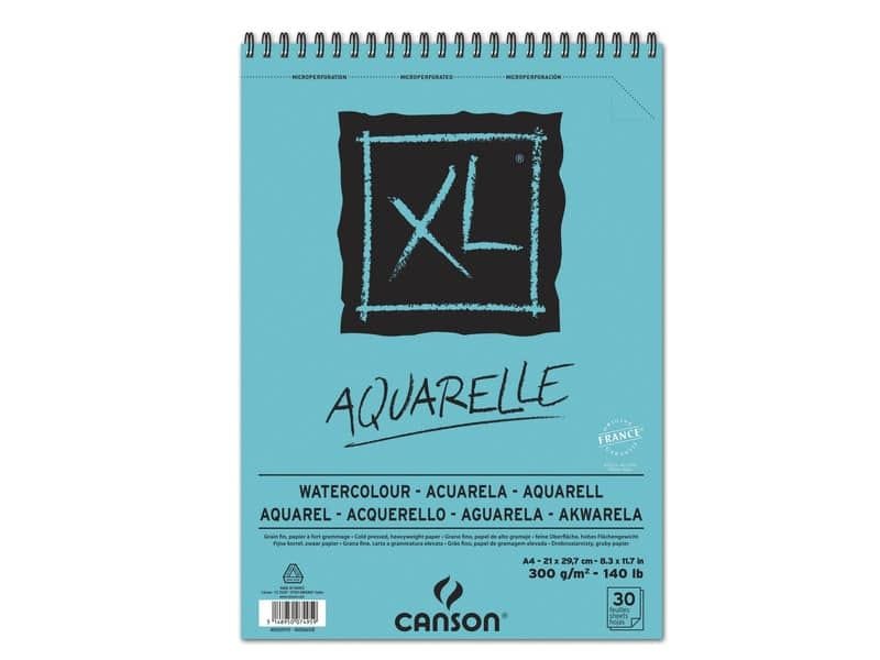 Album spiralato CANSON XL Watercolour bianco 300 g/mý 30 fogli A4 C400039170