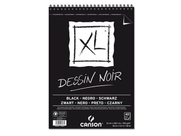 Album spiralato CANSON XL Black nero 150 g/mý 40 fogli A4 C400039086