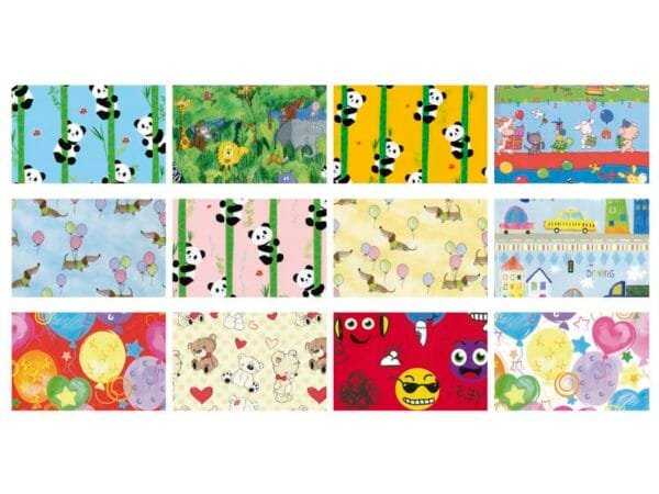 Carta da regalo in fogli Rex-Sadoch Raso Bimbi 70x100 cm assortiti Conf. 100 pezzi - R4407GEN