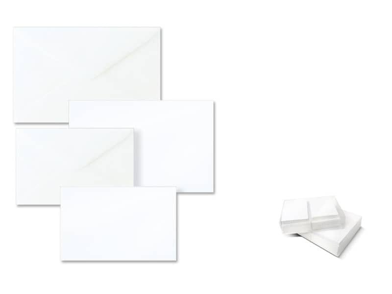 Biglietti con buste Ellebi – Sadoch Dalmazia ”formato 9” 9×14 cm bianco Conf. 100 pezzi – 8309