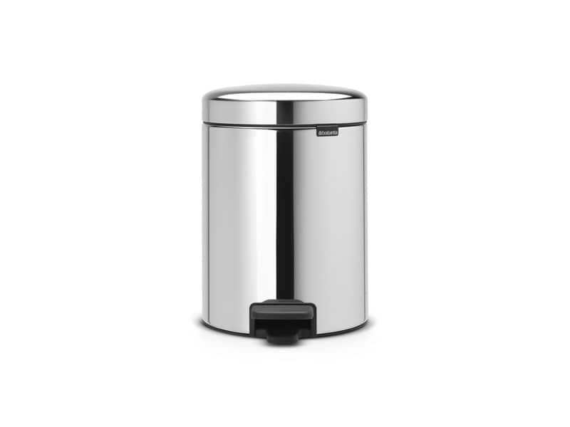 Pattumiera a pedale Brabantia Pedal Bin New Icon 20,5×26,5×29 cm 5 litri Inox Lucido – 112621