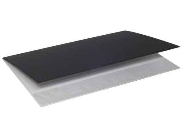 Sottomano Doppio Neon Arda f.to 49x34,5 cm in plastica morbida Soft-touch nero 0107NEO1000