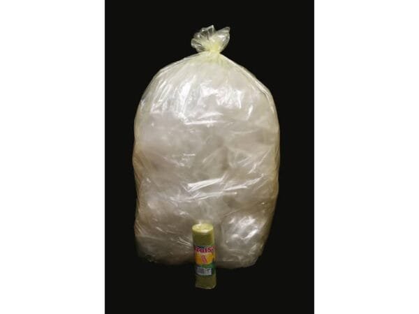 Sacchi immondizia ROLSAC in polietilene rigenerato capacit… 97 l GIALLO TRASP. rotolo da 10 pz. - 10467