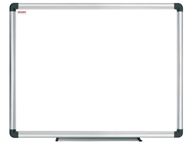 Lavagna magnetica ARDA Profil acciaio cancellabile a secco 45×60 cm – bianco AM4560