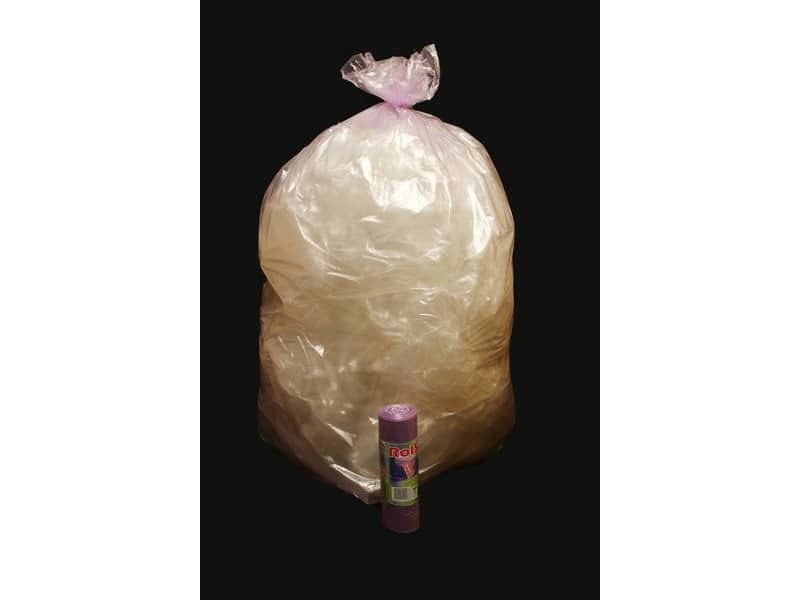 Sacchi immondizia ROLSAC in polietilene rigenerato capacit… 97 l VIOLA TRASP rotolo da 10 pz. – 10468