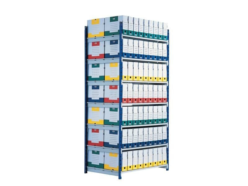 Modulo base scaffalatura Paperflow RANG’ECO regolabile 100x68x200 cm – 5 ripiani blu – K605170