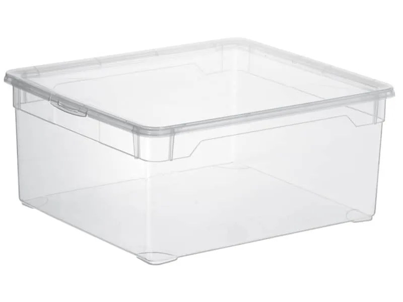 Contenitore Rotho Clear Box in PPL impilabile trasparente – 18 L 40×33,5×17 cm – F707805