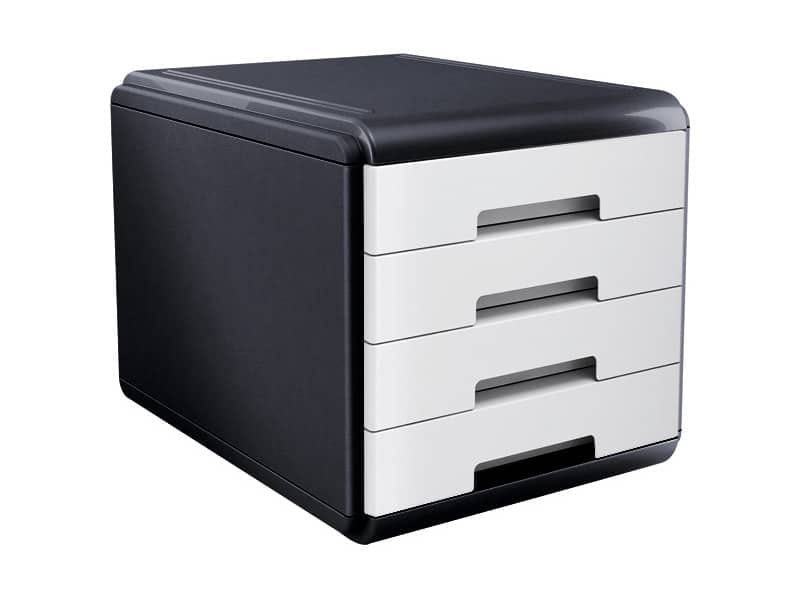 Cassettiera 4 cassetti ARDA Mydesk polistirolo e materiale infrangibile grigio/bianco – 18P4PB
