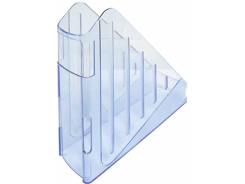 Portariviste ARDA Classic polistirolo antiurto azzurro trasparente 7,5x27x29,5 cm – TR4118BL