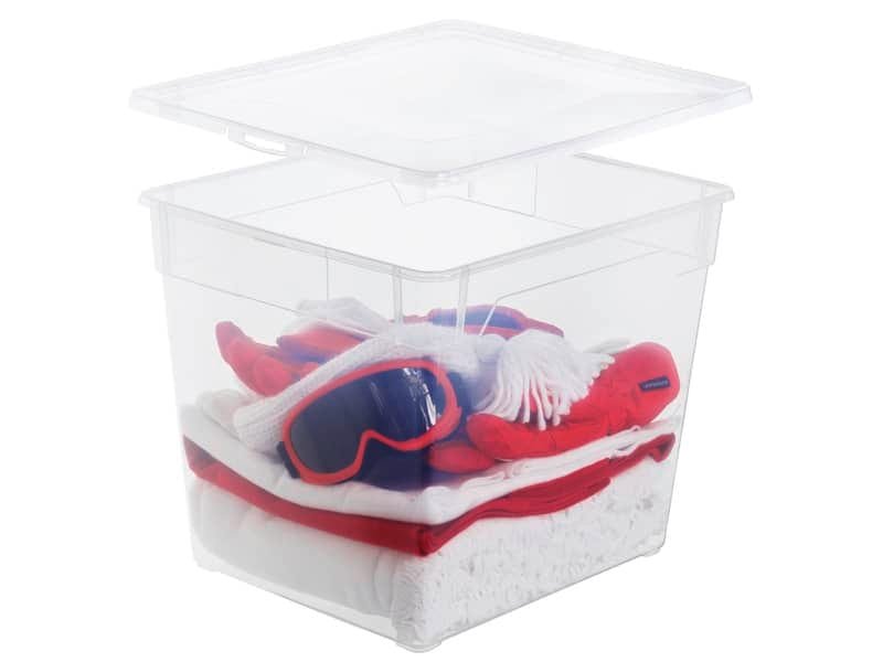 Contenitore Rotho Clear Box in PPL impilabile trasparente – 31 L 40×33,5×33 cm – F707807