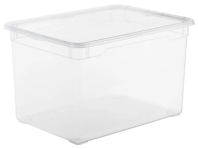Contenitore Rotho Clear Box in PPL impilabile trasparente – 46 L 55×37,5×31,5 cm – F707808