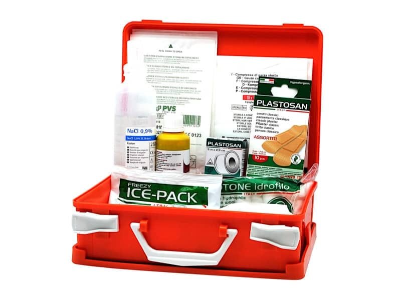 Valigetta Pronto Soccorso PVS arancio 2 persone – Dimensioni 25x19x9 cm cps513