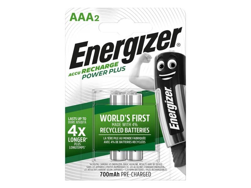 Batterie ricaricabili ENERGIZER Power Plus AAA – 700 mAh conf. da 2 – E300850200