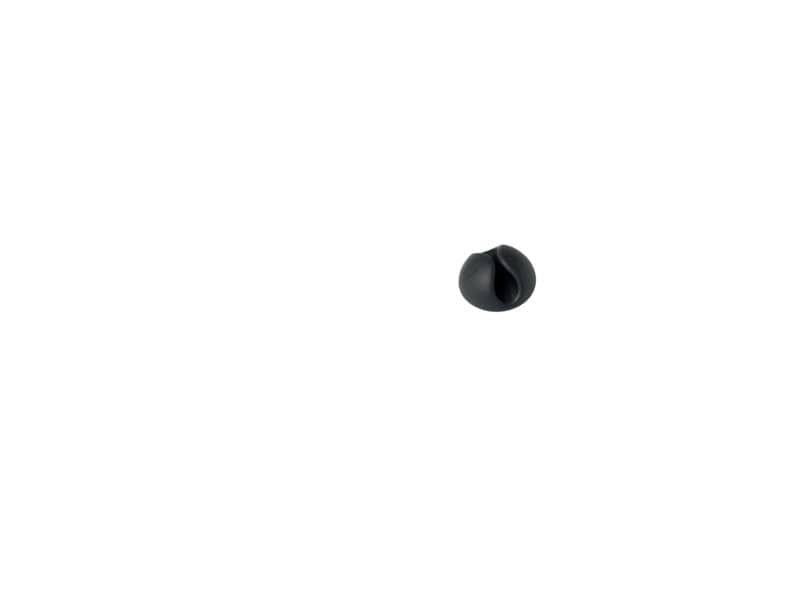 Clip fermacavi adesiva DURABLE CAVOLINE CLIP 1 grafite per 1 cavo fino a 5 mm conf. da 6 – 503737