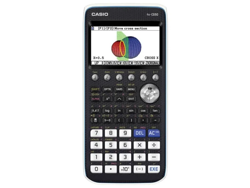 Calcolatrice grafica Casio nera senza CAS con oltre 65.000 colori Ammessa alla Maturit…  – FX-CG50-W-EH