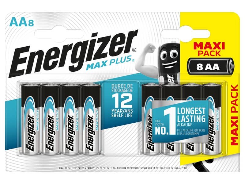 Batterie ENERGIZER Max Plus AA  conf. da 8 – E301324600