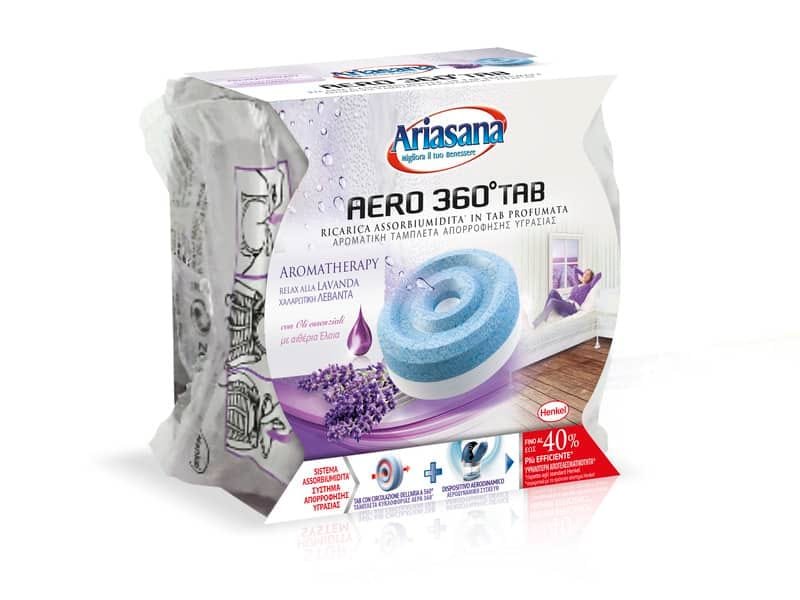Profumatori e mangiaumidit… Ariasana Aero 360ø ricarica tab lavanda 450 g. bianco/blu – 2631296