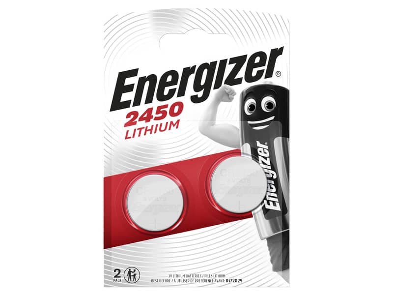 Batterie al litio a bottone ENERGIZER CR2450 conf. da 2 – E300830703