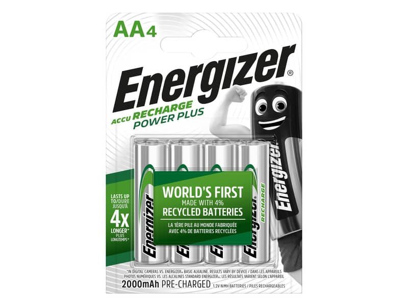 Batterie ricaricabili ENERGIZER Power Plus AA – 2000 mAh conf. da 4 – E300850400