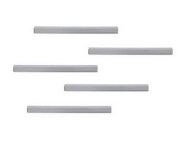 Clip adesive DURABLE DURAFIX© RAIL argento metallizzato 210x17mm conf. 5 - 470623