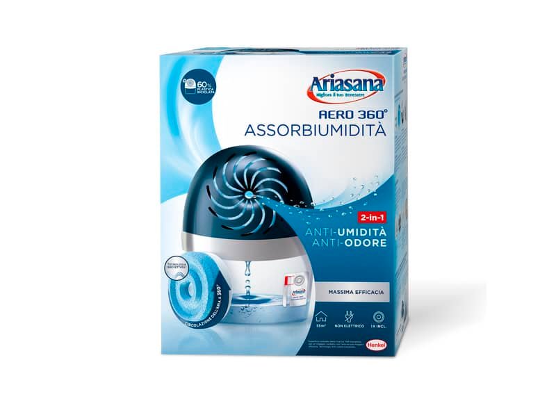 Assorbiumidit… Ariasana Kit Aero 360ø – ricaricabile Blu 2626324