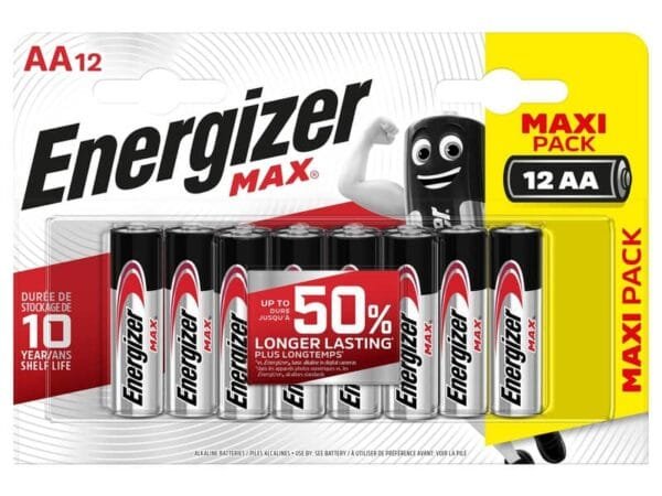 Batterie ENERGIZER Max AA  conf. da 12 - E301531400
