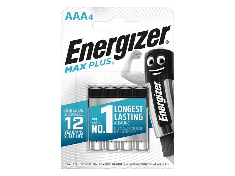Batterie ENERGIZER Max Plus AAA  conf. da 4 – E301321400