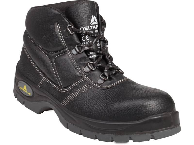 Scarpe da lavoro DELTA PLUS alte Jumper 2 S3 – pelle crosta pigmentata nero – 39 JUMP2S3NO39