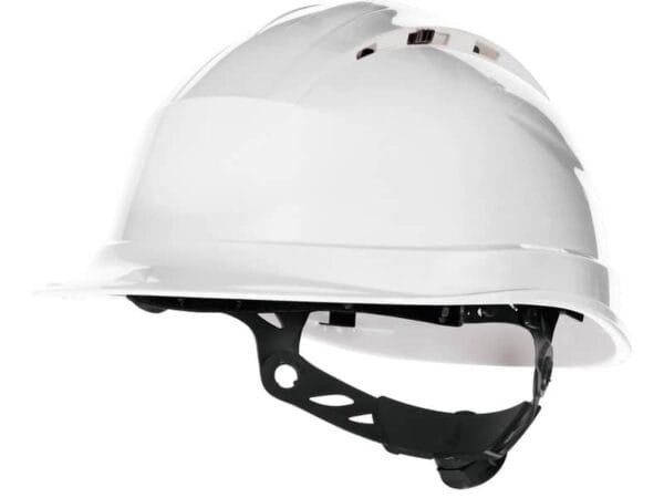 Elmetto da cantiere Quartzup Delta Plus 4 ventilato - polipropilene bianco - QUARUP4BC